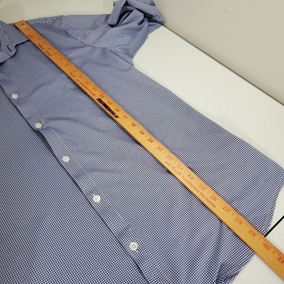 Mizzen And Main‎ Spinnaker Men Trim Fit Stretch Shirt Size XL Office Casual - Picture 11 of 12